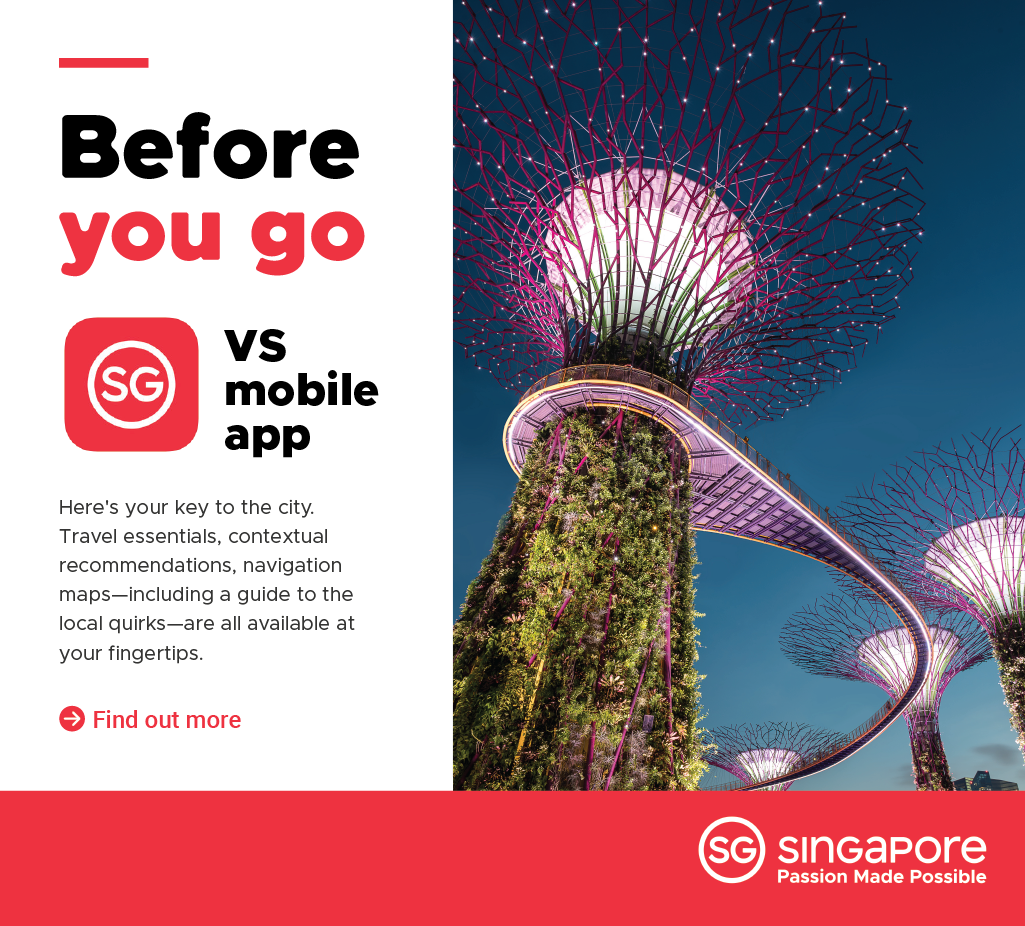 Download the Visit Singapore app